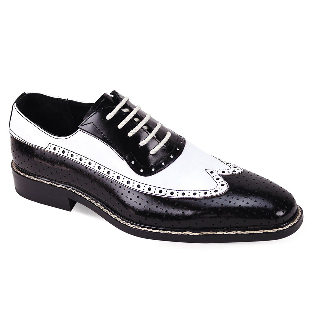 GIOVANNI LEATHER SHOES FT BLK/WHT / 7 GIOVANNI LEATHER SHOES-RIO