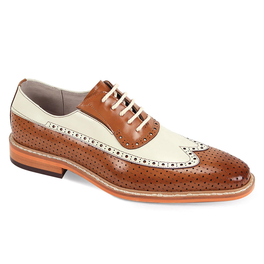 GIOVANNI LEATHER SHOES FT TAN/CRM / 7 GIOVANNI LEATHER SHOES-RIO