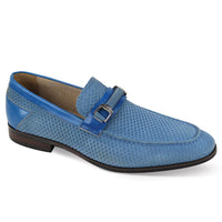 GIOVANNI LEATHER SHOES FT LT BLUE / 7 GIOVANNI LEATHER SHOES-ROMAN