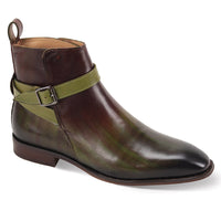 GIOVANNI LEATHER SHOES FT OLIVE MULTI / 7 GIOVANNI LEATHER SHOES-RUSTIC