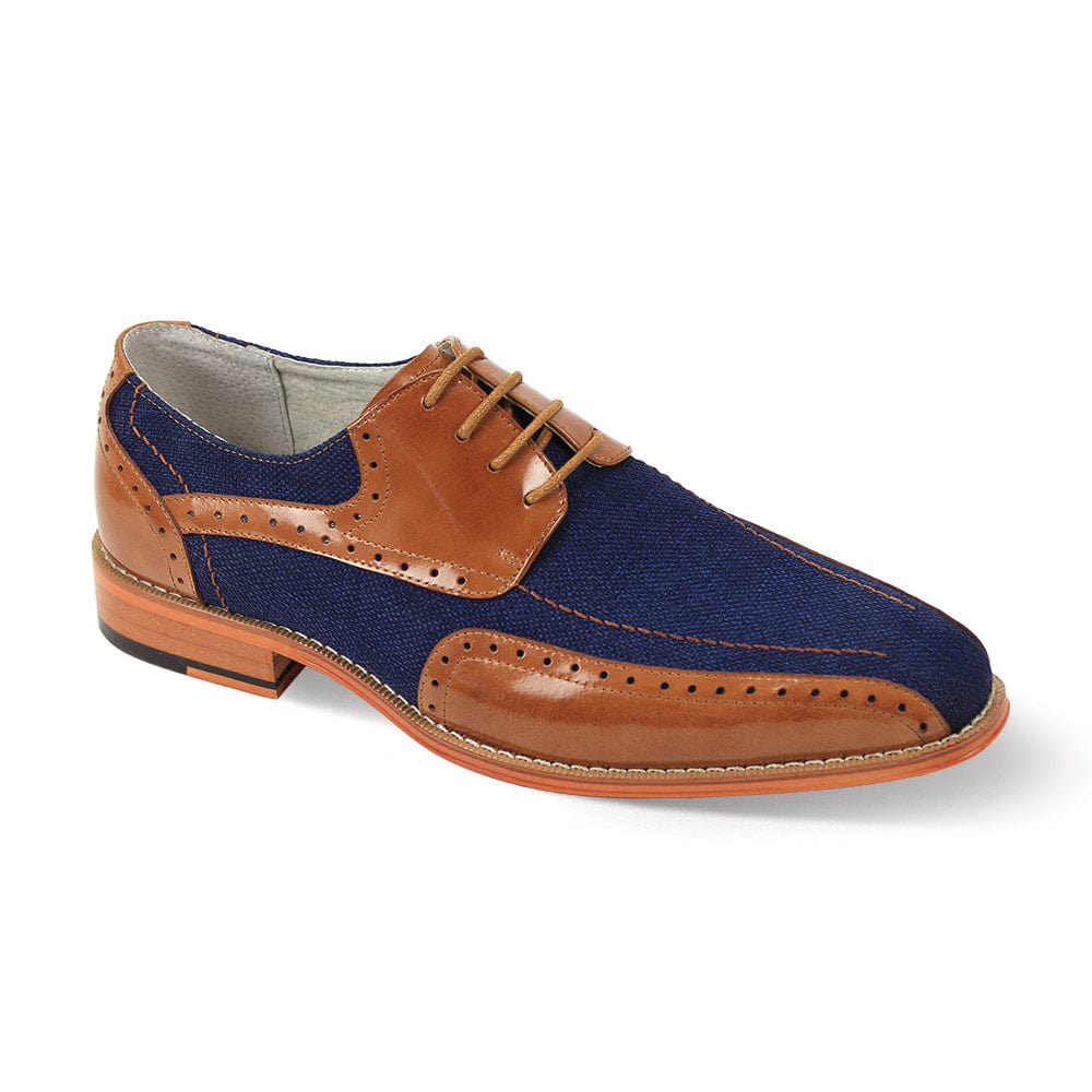 GIOVANNI LEATHER SHOES FT TAN/BLU / 8.5 GIOVANNI LEATHER SHOES-SIMON