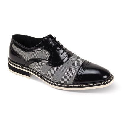 GIOVANNI LEATHER SHOES FT BLK/WHT / 7 GIOVANNI LEATHER SHOES-SINCLAIR