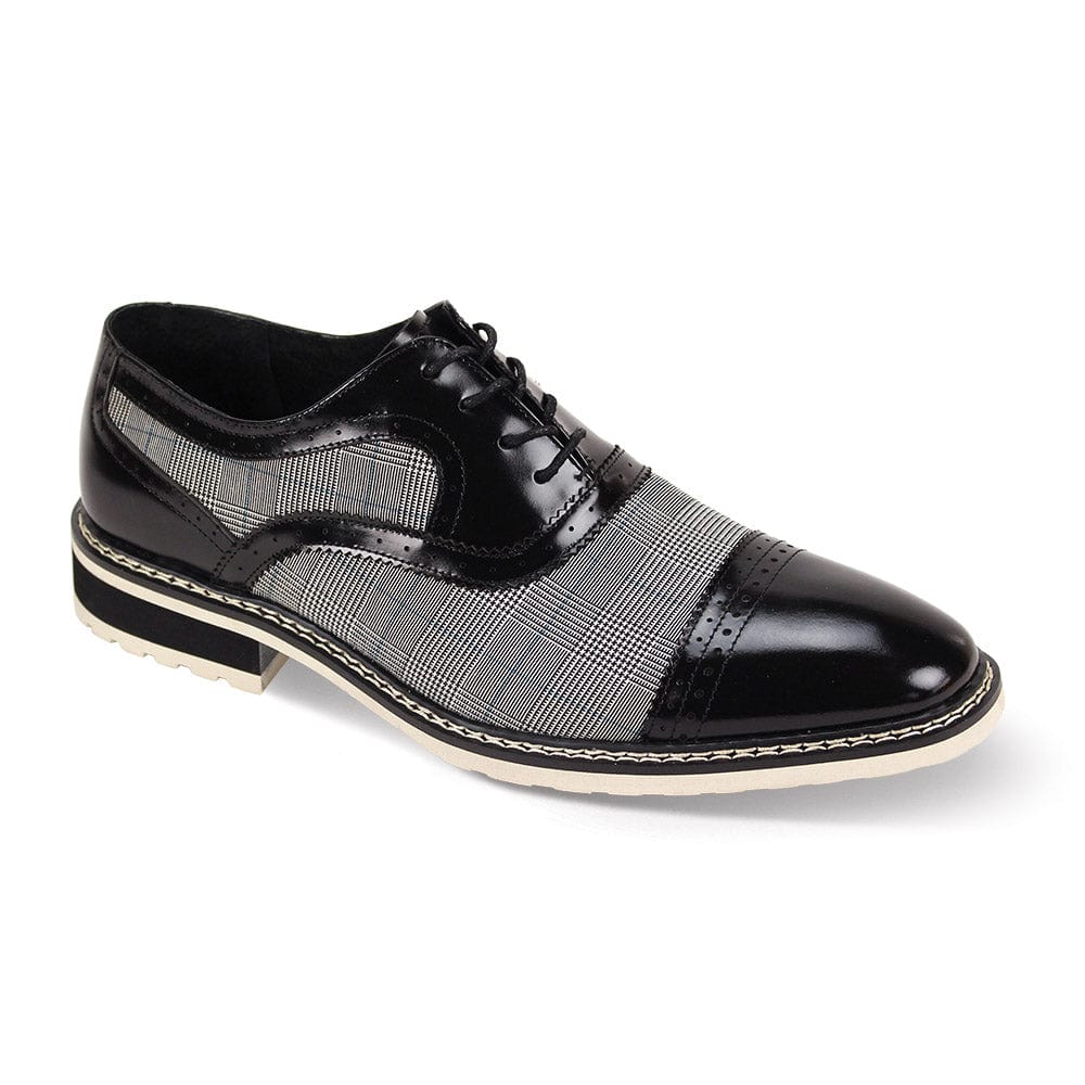 GIOVANNI LEATHER SHOES FT BLK/WHT / 7 GIOVANNI LEATHER SHOES-SINCLAIR