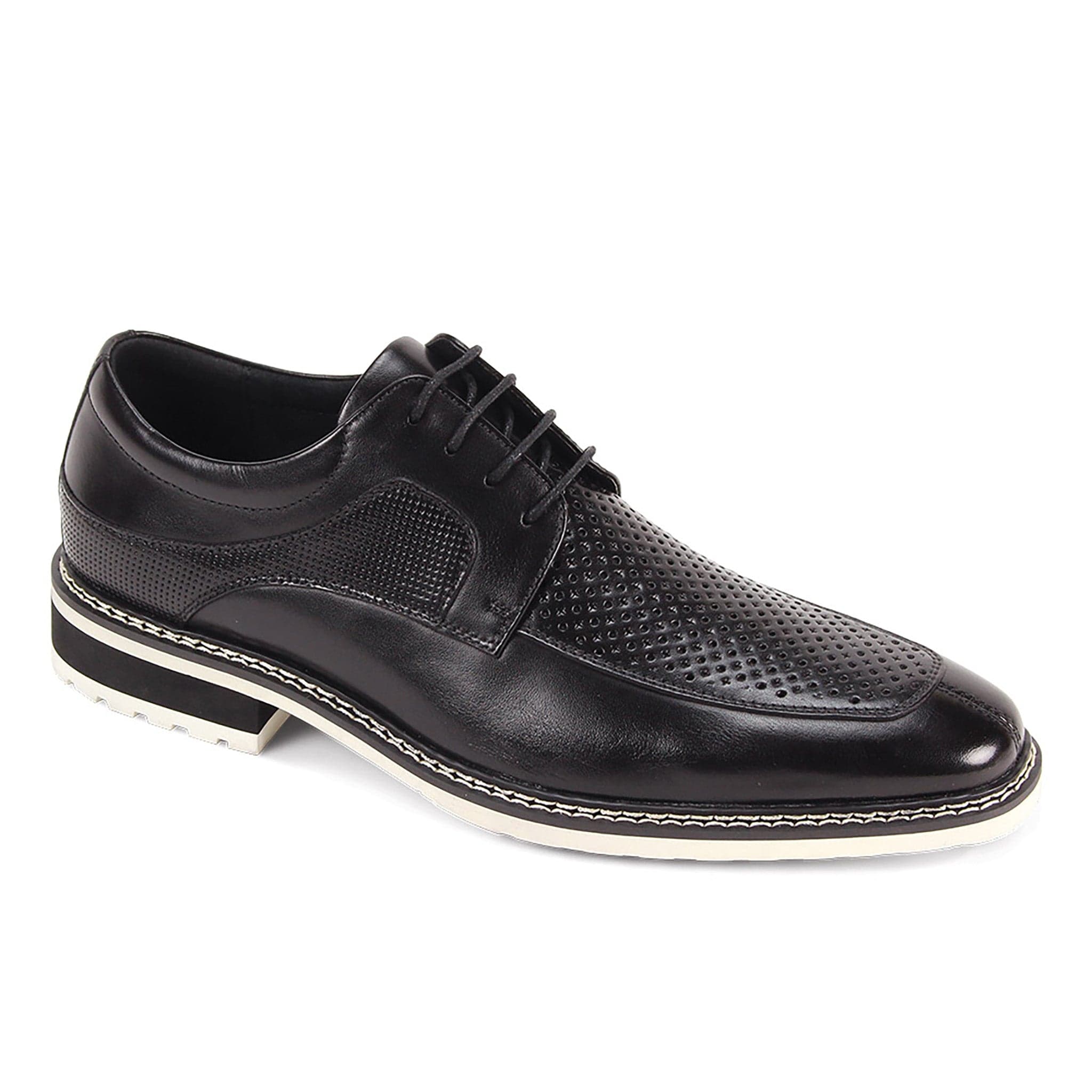 GIOVANNI LEATHER SHOES FT BLACK / 8.5 Giovanni Lenny Lace-Up Dress Shoes