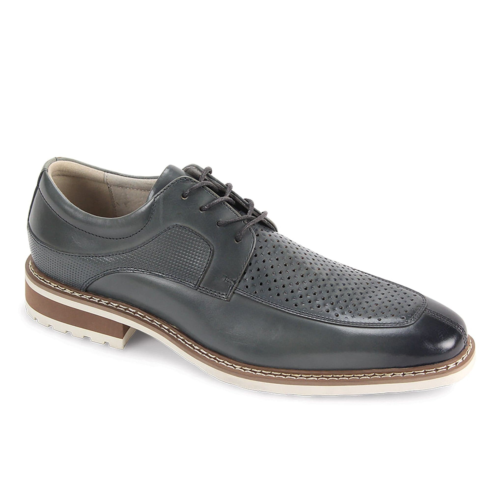 GIOVANNI LEATHER SHOES FT GREY / 8.5 Giovanni Lenny Lace-Up Dress Shoes