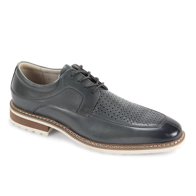 GIOVANNI LEATHER SHOES FT GREY / 8.5 Giovanni Lenny Lace-Up Dress Shoes