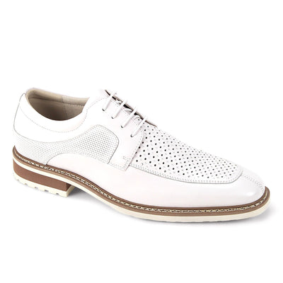 GIOVANNI LEATHER SHOES FT WHITE / 8.5 Giovanni Lenny Lace-Up Dress Shoes