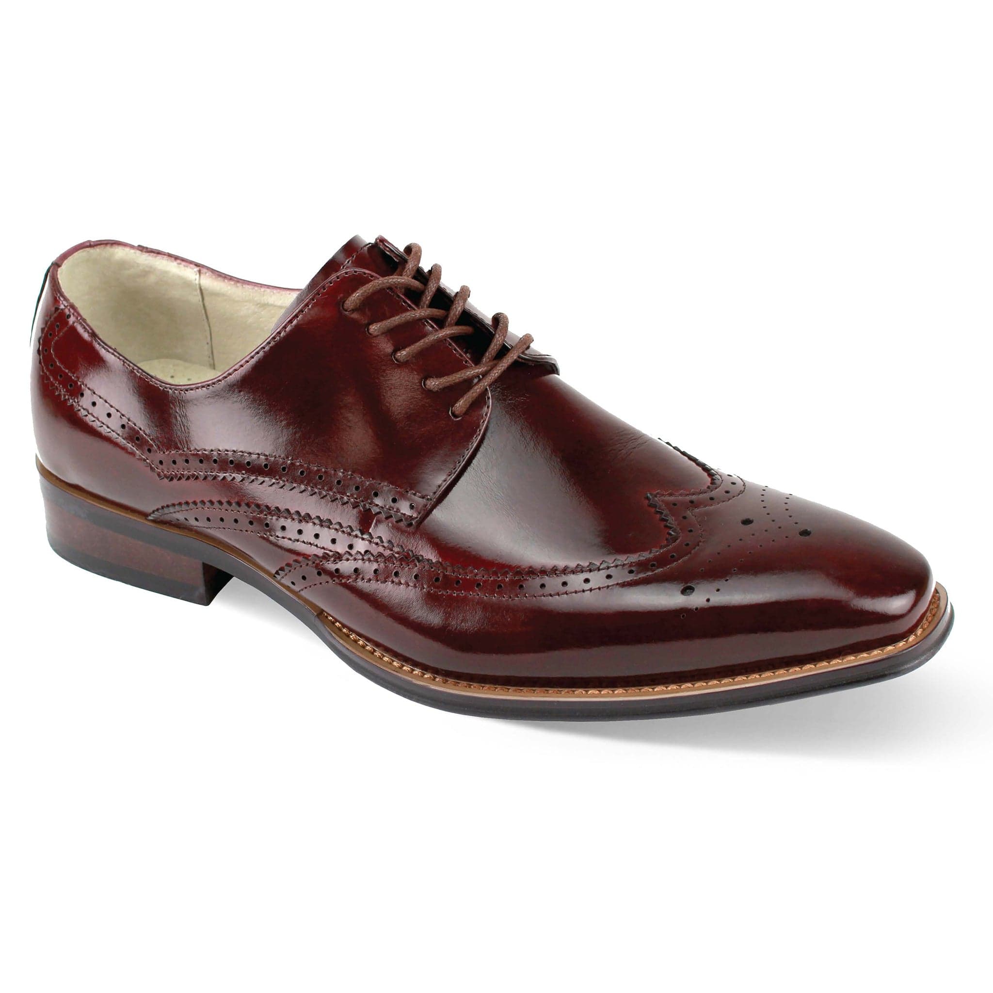 GIOVANNI LEATHER SHOES FT BURGUNDY / 7 Giovanni LINCOLN  Leather Shoes