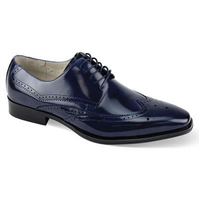 GIOVANNI LEATHER SHOES FT NAVY / 7 Giovanni LINCOLN  Leather Shoes