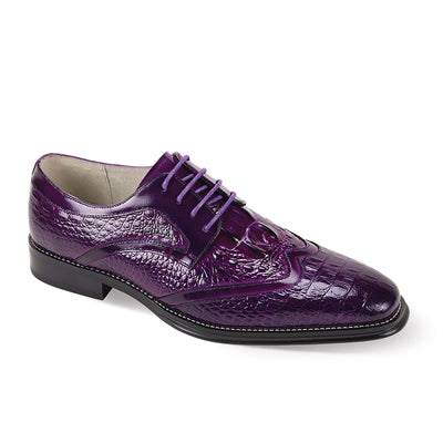 GIOVANNI LEATHER SHOES FT PURPLE / 8.5 Giovanni SHANE Leather Shoes