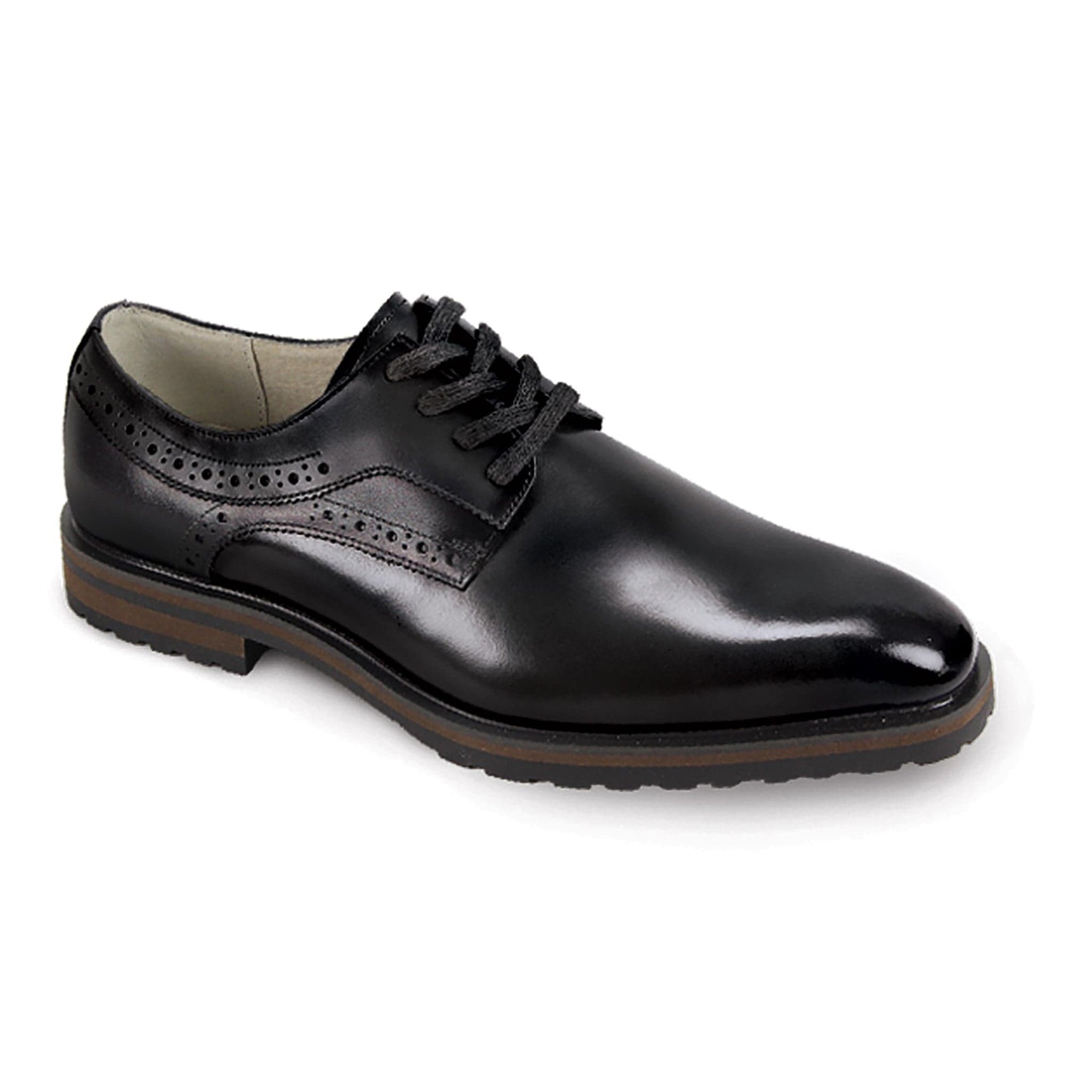 GIOVANNI LEATHER SHOES FT BLACK / 8.5 Giovanni Stef Lace-Up Dress Shoes