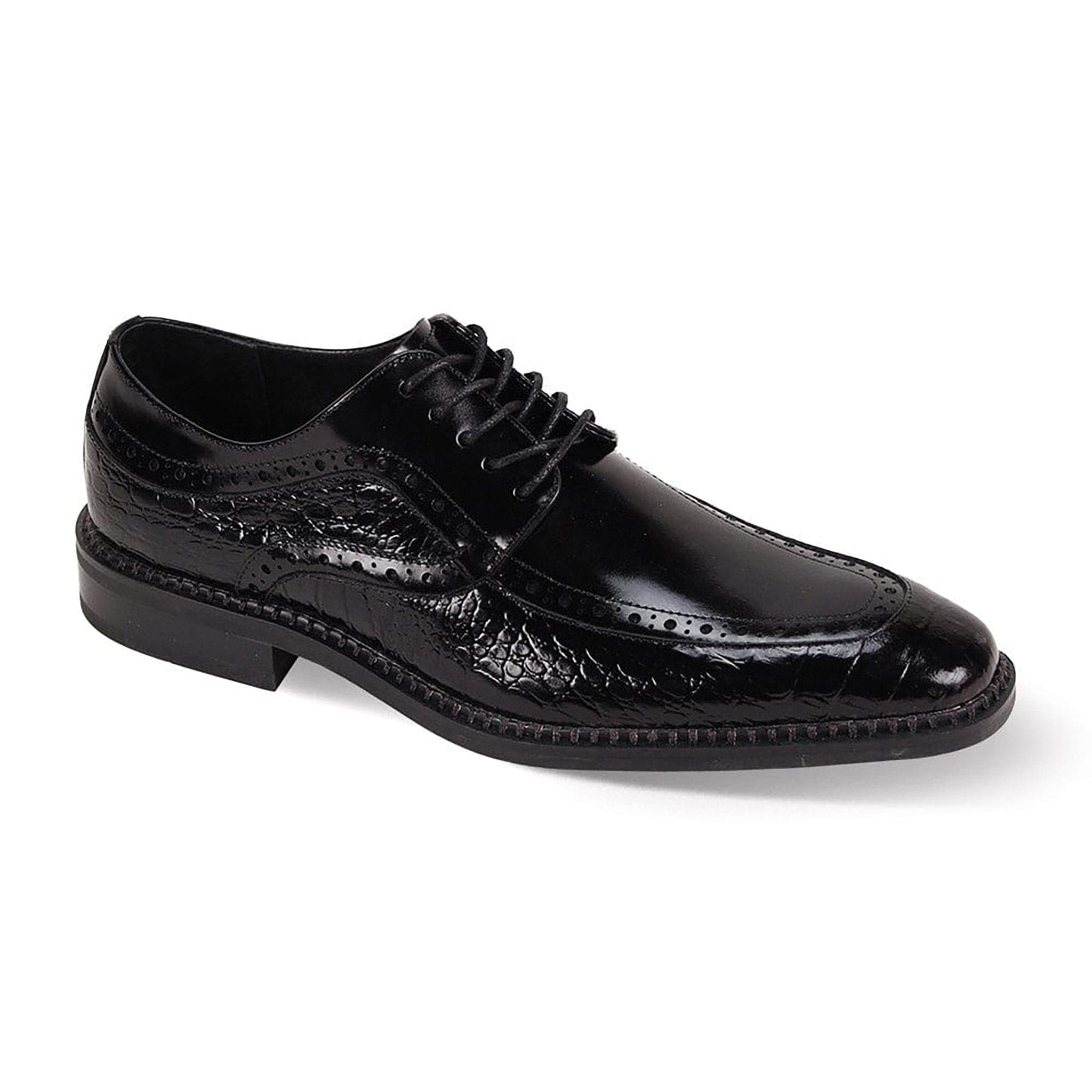 GIOVANNI LEATHER SHOES FT BLACK / 7 Giovanni Terence Lace-Up Dress Shoes