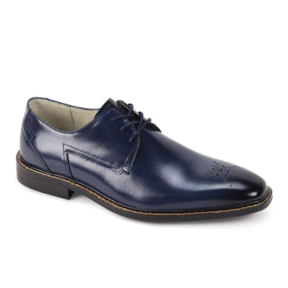 GIOVANNI LEATHER SHOES FT BLUE / 8.5 Giovanni Toby Lace-Up Dress Shoes