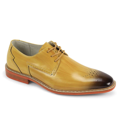 GIOVANNI LEATHER SHOES FT SCOTCH / 8.5 Giovanni Toby Lace-Up Dress Shoes