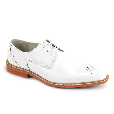 GIOVANNI LEATHER SHOES FT WHITE / 8 Giovanni Toby Lace-Up Dress Shoes
