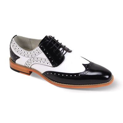 GIOVANNI LEATHER SHOES FT BLK/WHT / 8.5 Giovanni TROY Leather Shoes