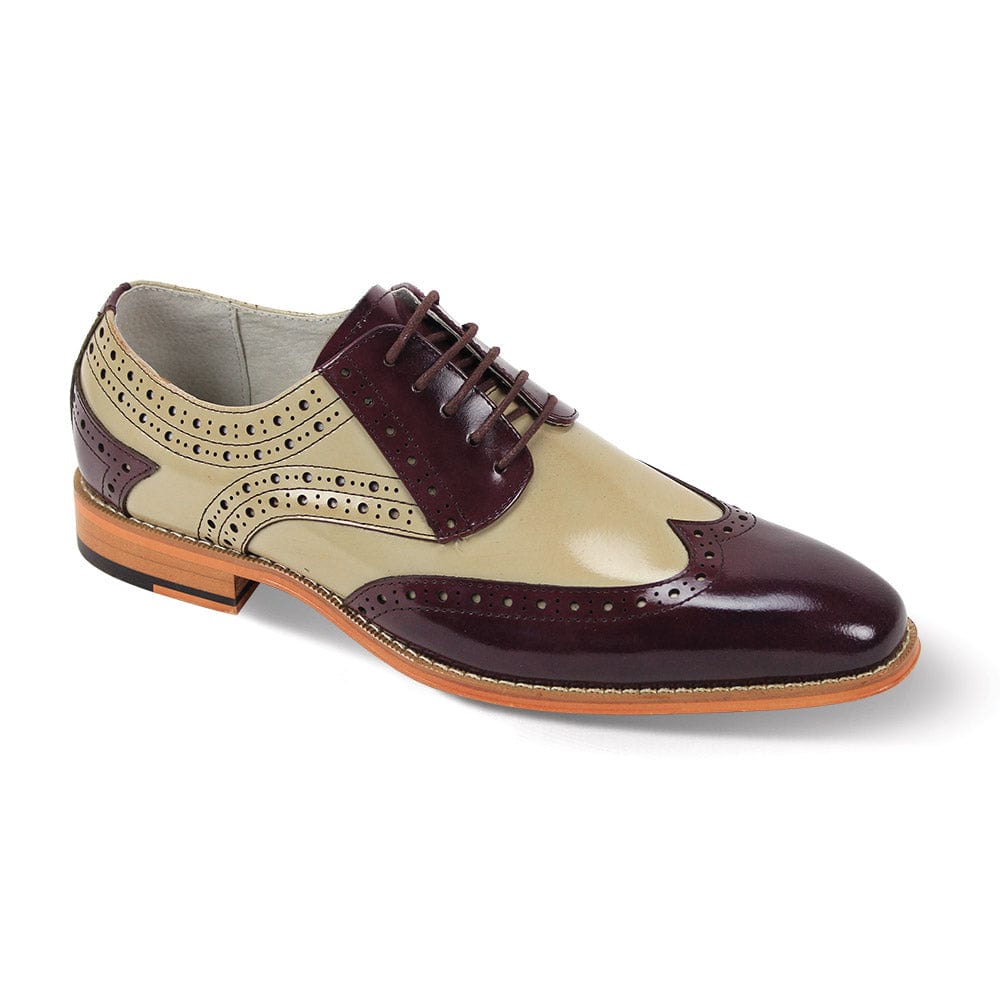 GIOVANNI LEATHER SHOES FT BURG/NAT / 8.5 Giovanni TROY Leather Shoes