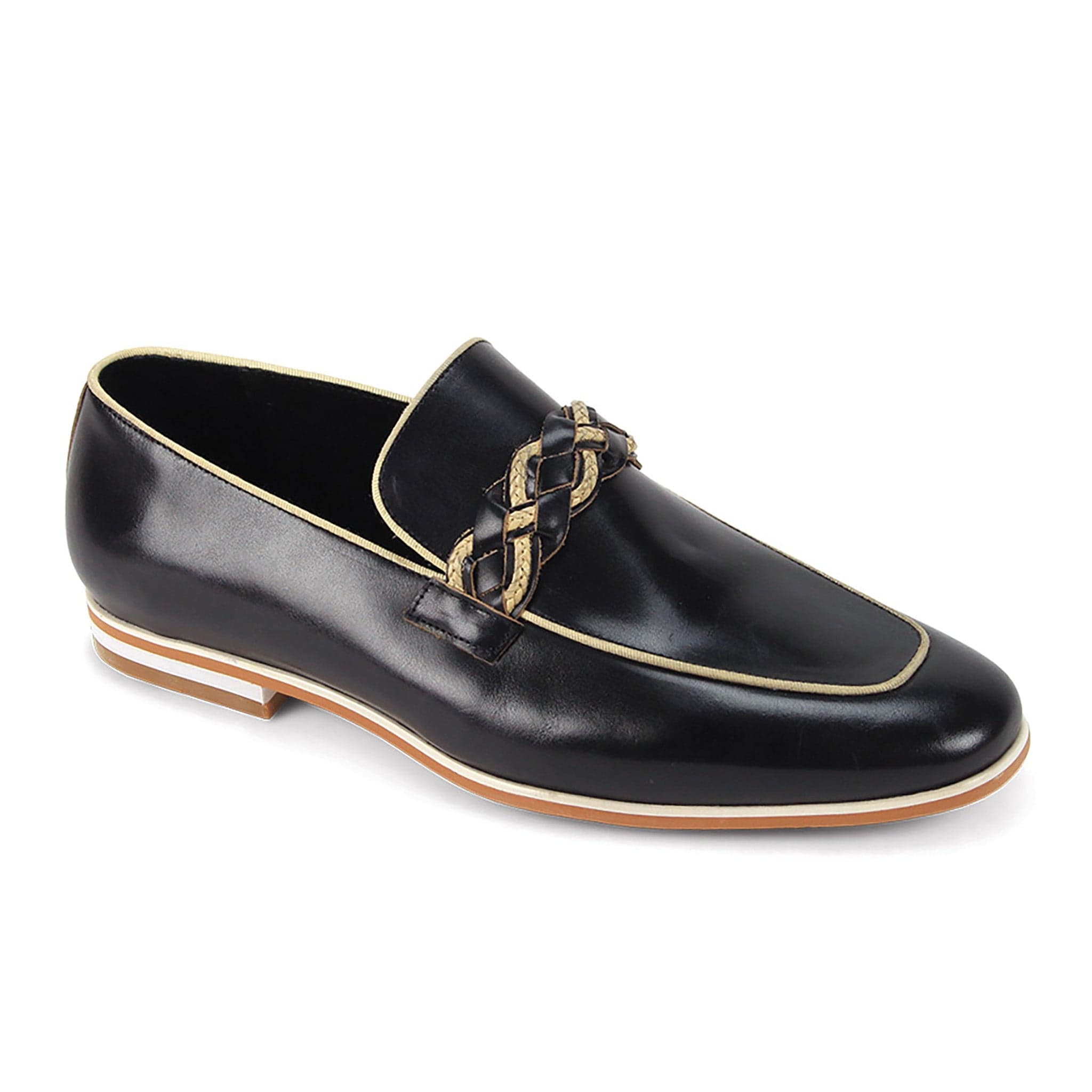 GIOVANNI LEATHER SHOES FT BLACK / 7.5 Giovanni Tudor Loafers