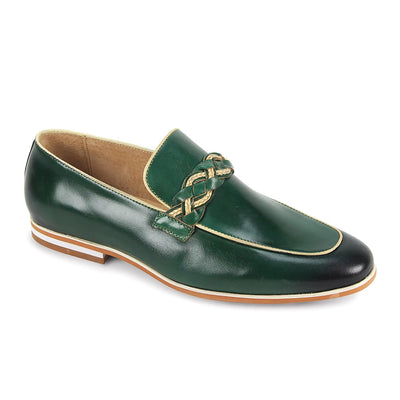 GIOVANNI LEATHER SHOES FT GREEN / 8.5 Giovanni Tudor Loafers