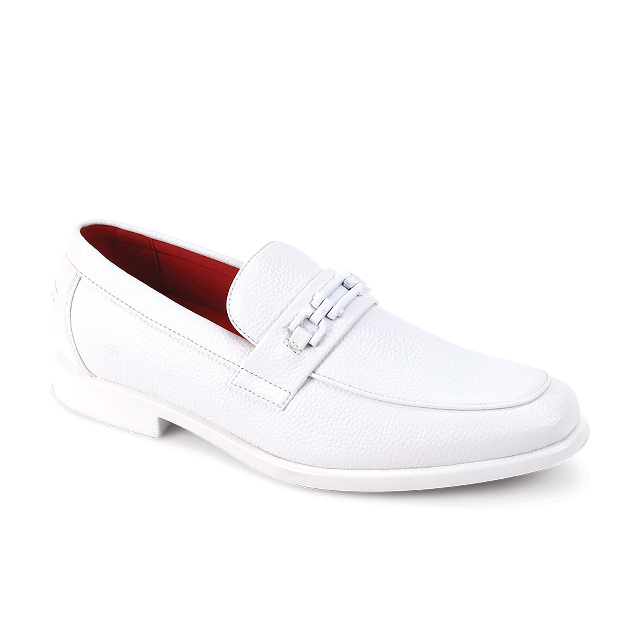 GLOBE FOOTWEAR F T WHITE / 8 ASH 4 Moc Toe Bit Slip-On Loafer
