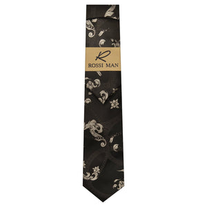 GR CLOTHING GRP DBA ROSSI N T BLK PAISLEY ROSSI MAN TIE/HANKEY SET