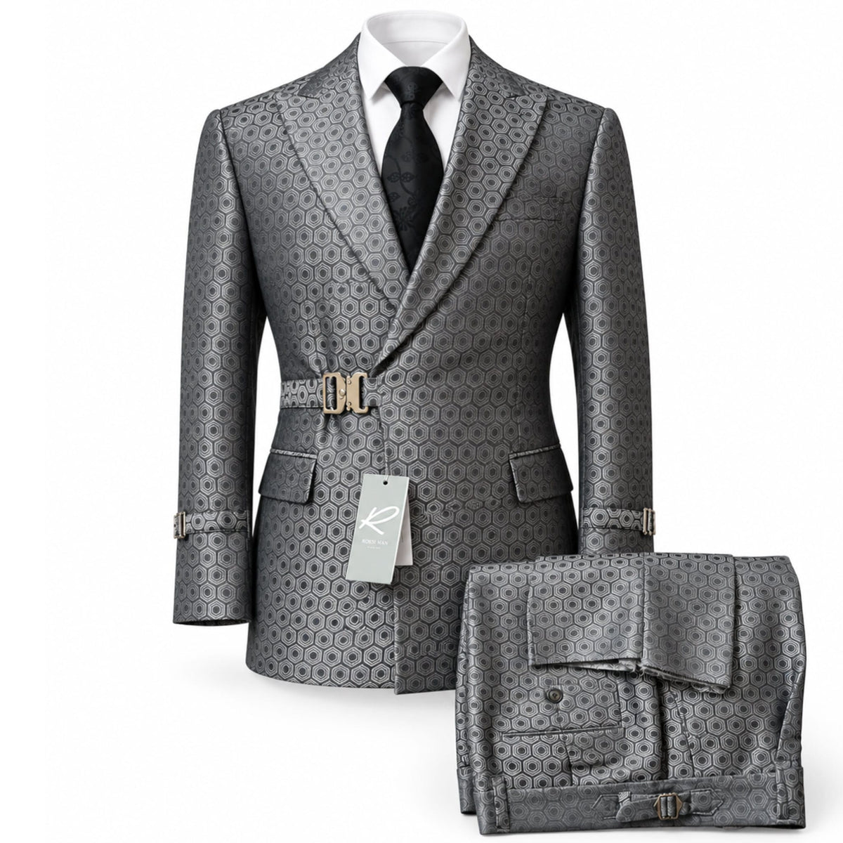 GR CLOTHING GRP DBA ROSSI U D GRY2073 / 40R Rossi Man PRINCE 2pcs Suits