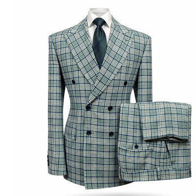 GR CLOTHING GRP DBA ROSSI U D RM 2011 / 40 REG Rossiman- Milano Premium  Double-Breasted Suit