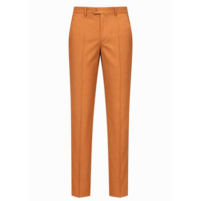 rossiman  Milano Premium rust double breasted suit   gold button classic fit