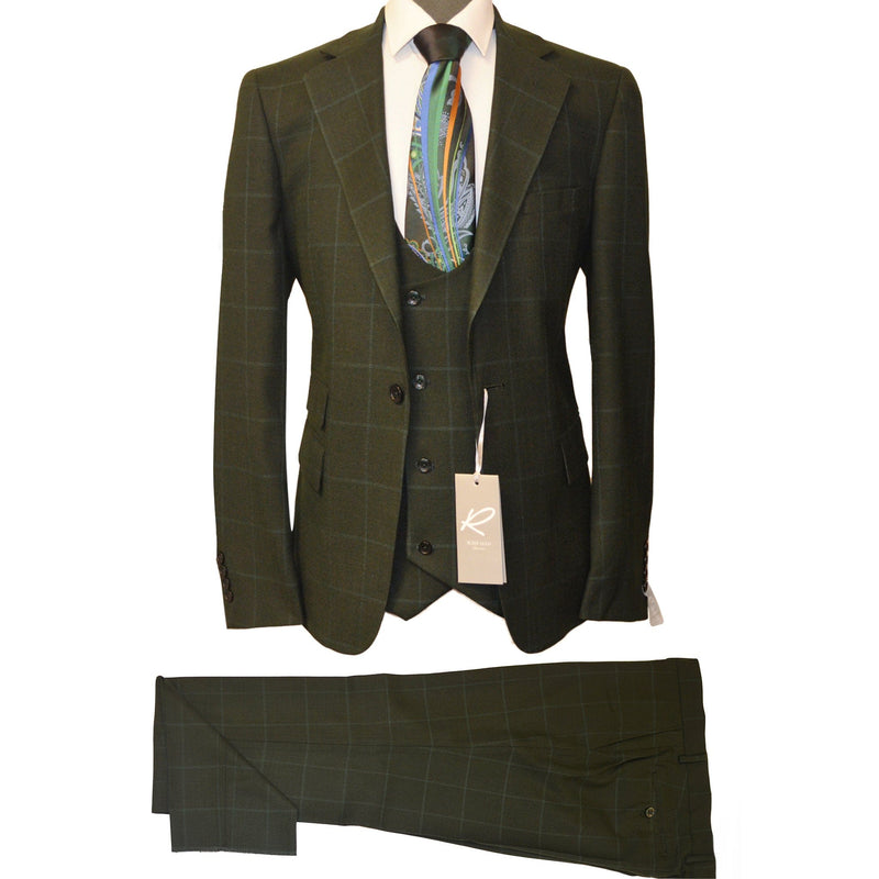 GR CLOTHING GRP DBA ROSSI U SM RM1355 / 40 REG ANDREW VESTED SUIT BY ROSSI MAN/Andrew-3pc