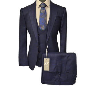 GR CLOTHING GRP DBA ROSSI U SM 1783 ROYAL / 38 REG MAX VESTED SUIT