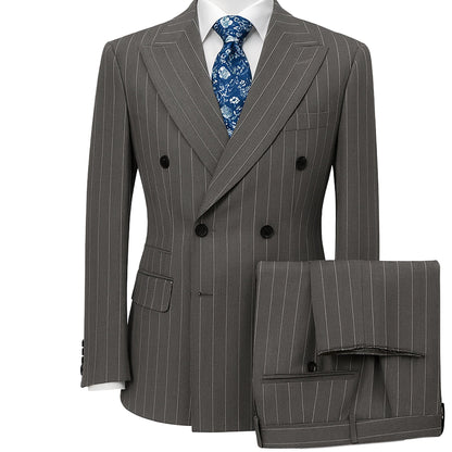GR CLOTHING GRP DBA ROSSI U SM 40REG / RM2031 MILANO DOUBLE BREASTED SUIT