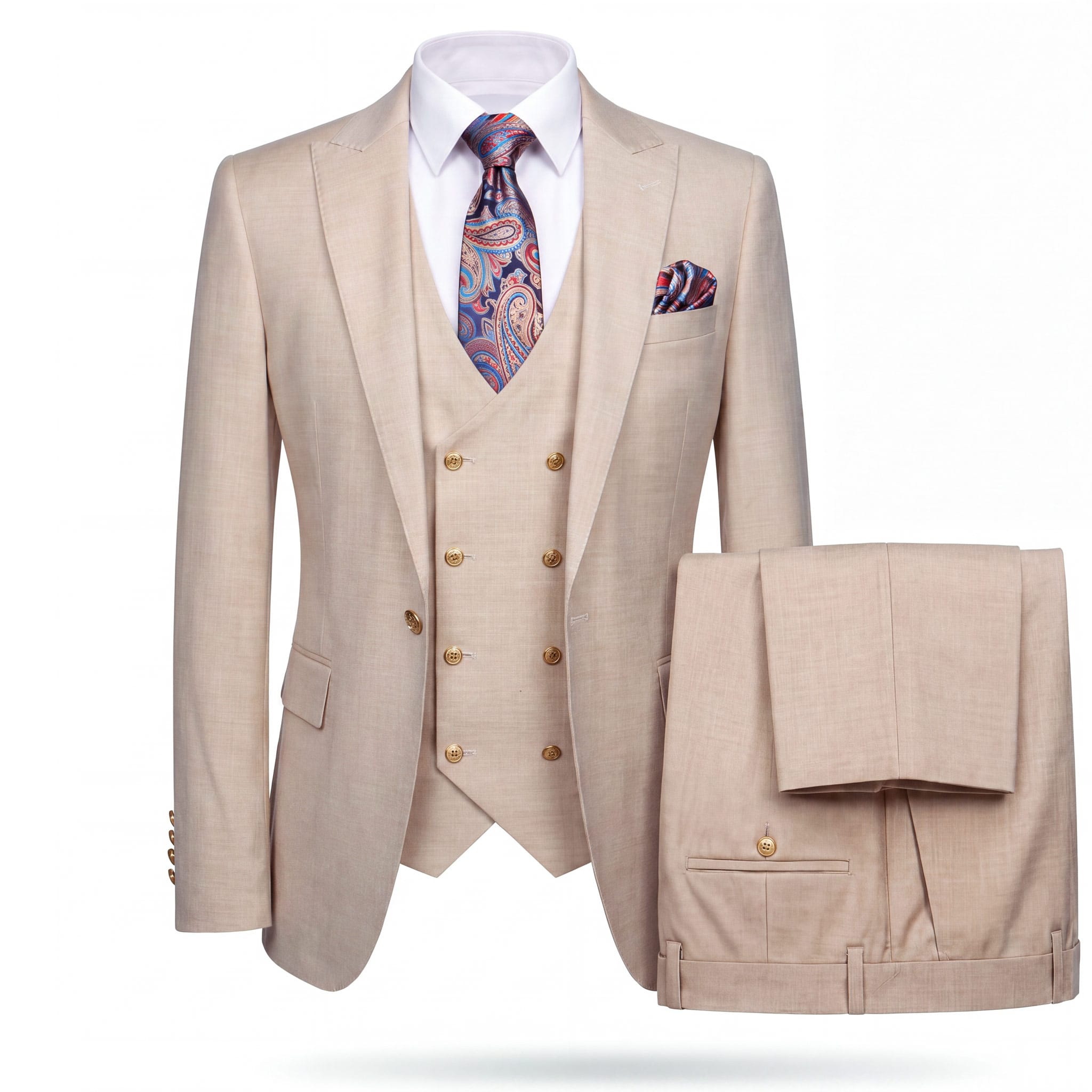 GR CLOTHING GRP DBA ROSSI U SS RM1391 / 34 REG Rossiman MAX Vested Suit