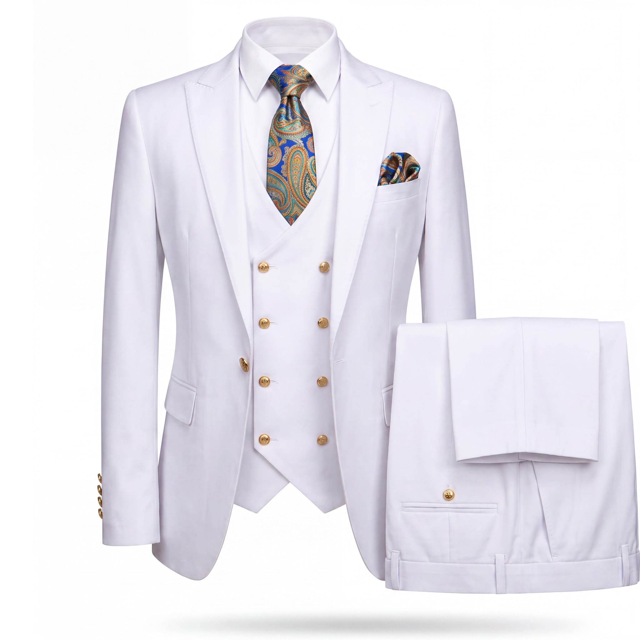 GR CLOTHING GRP DBA ROSSI U SS RM1374 / 34 REG Rossiman MAX Vested Suit