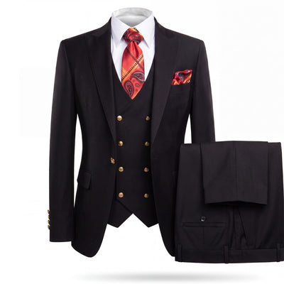 GR CLOTHING GRP DBA ROSSI U SS RM1101 / 34 REG Rossiman MAX Vested Suit