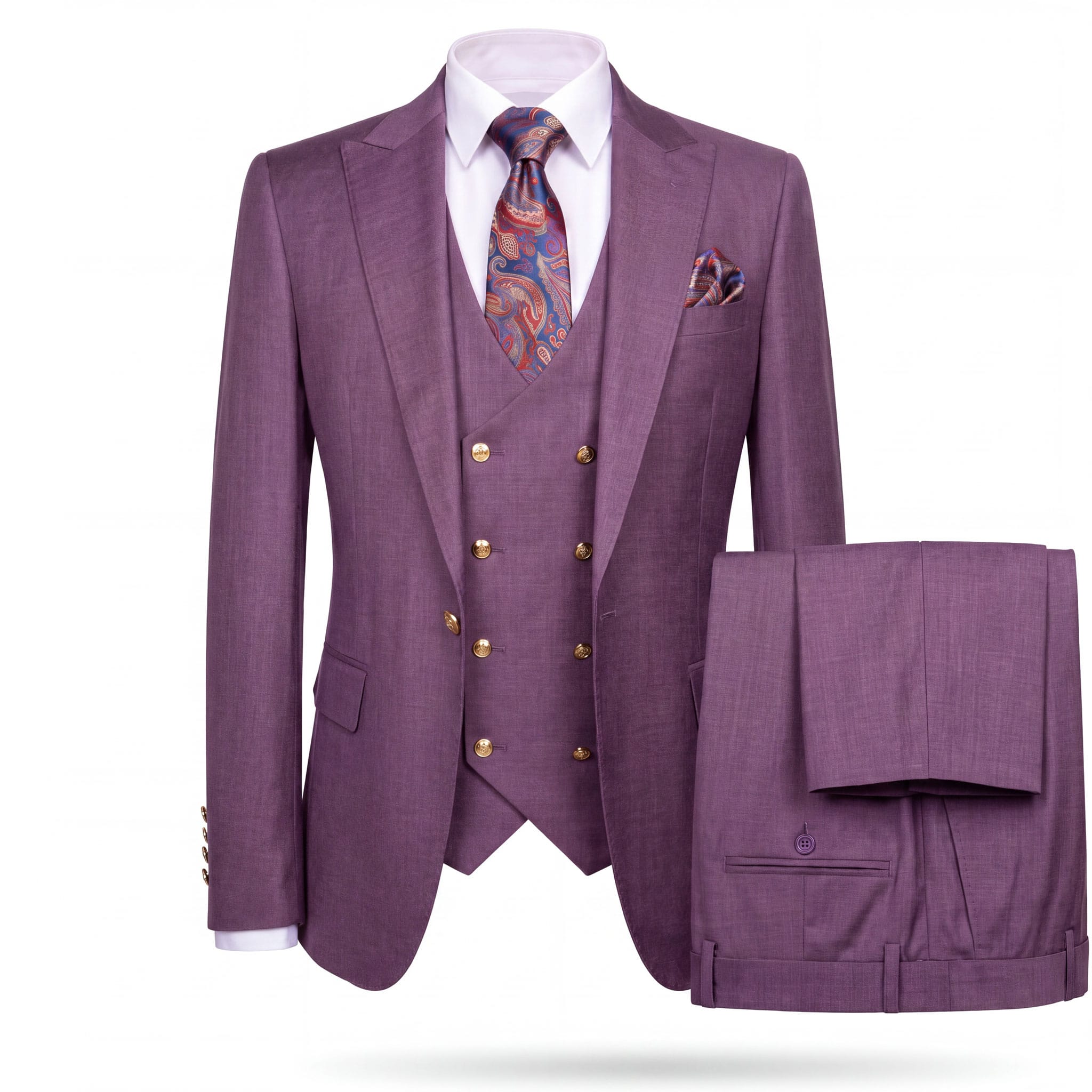 GR CLOTHING GRP DBA ROSSI U SS RM1381 / 34 REG Rossiman MAX Vested Suit