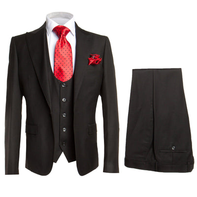 GR CLOTHING GRP DBA ROSSI U SS SYDNEY VESTED SUIT by Rossi Man/SOLID