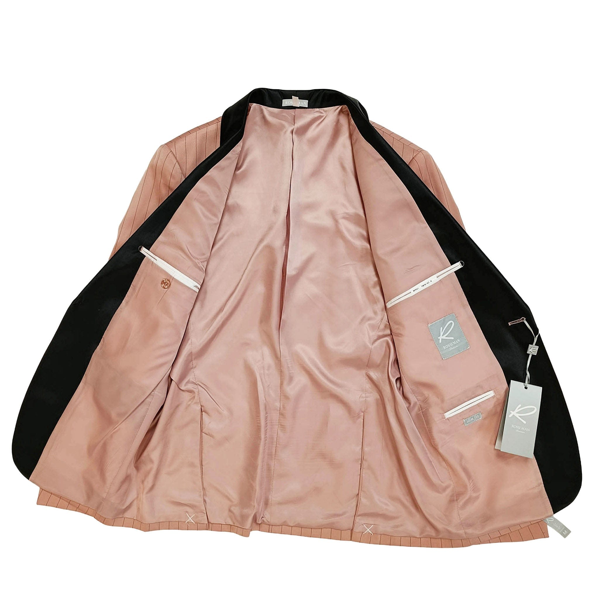 GR CLOTHING GRP DBA ROSSI XTUS Rossiman Premium Pinstripe Tuxedo 3 Piece Suit/Smoking R