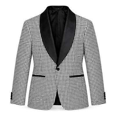 GR CLOTHING GRP DBA ROSSI XTUS Rossiman Premium Pinstripe Tuxedo 3 Piece Suit/Smoking R
