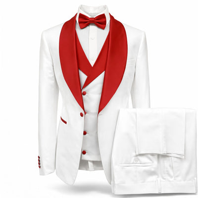 GR CLOTHING GRP DBA ROSSI XTUS RM1962 / MED Rossiman Premium Pinstripe Tuxedo 3 Piece Suit/Smoking R