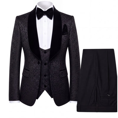 GR CLOTHING GRP DBA ROSSI XTUS RM1446 / XS Rossiman SMOKIING S Tuxedo Vested Suit