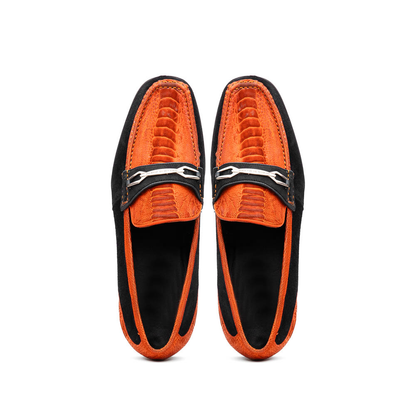 Hugo Ostrich Orange / Black