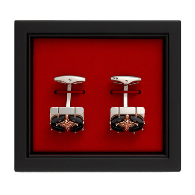 Imani uomo AC Gold Black & Gold Cufflinks