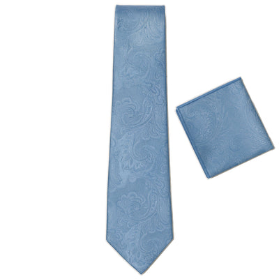 Imani uomo N T Blue Fancy tie/Hanky set