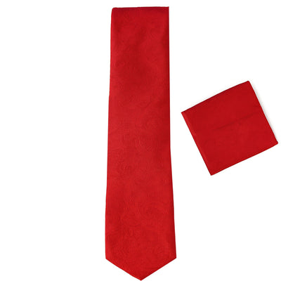 Imani uomo N T Red Fancy tie/Hanky set