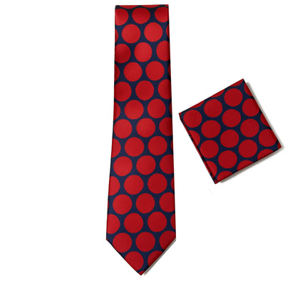 Imani uomo N T Red Fancy Tie/Hanky set