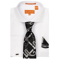 KARL KNOX, INC S CT WHT 4/5 / 15.5 KARLKNOX SHIRT, TIE, HANKY &CUFFLINKS/Sx4527