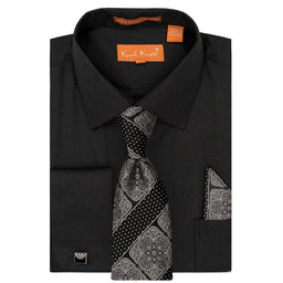 KARL KNOX, INC S CT RUST 4/5 / 15.5 KARLKNOX SHIRT, TIE, HANKY &CUFFLINKS/Sx4531