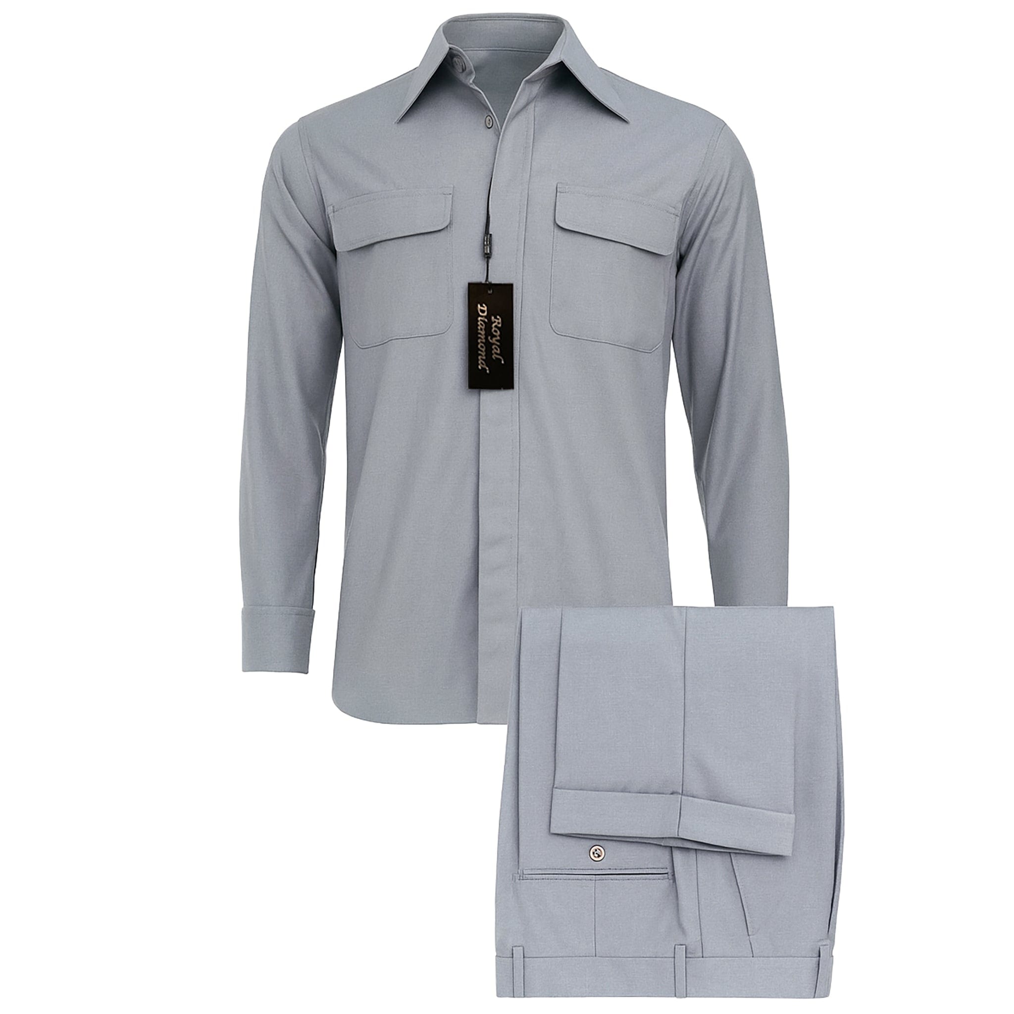 KING WING INC O FL GREY / MED ROYAL DIAMOND WALKING SUIT/T-7