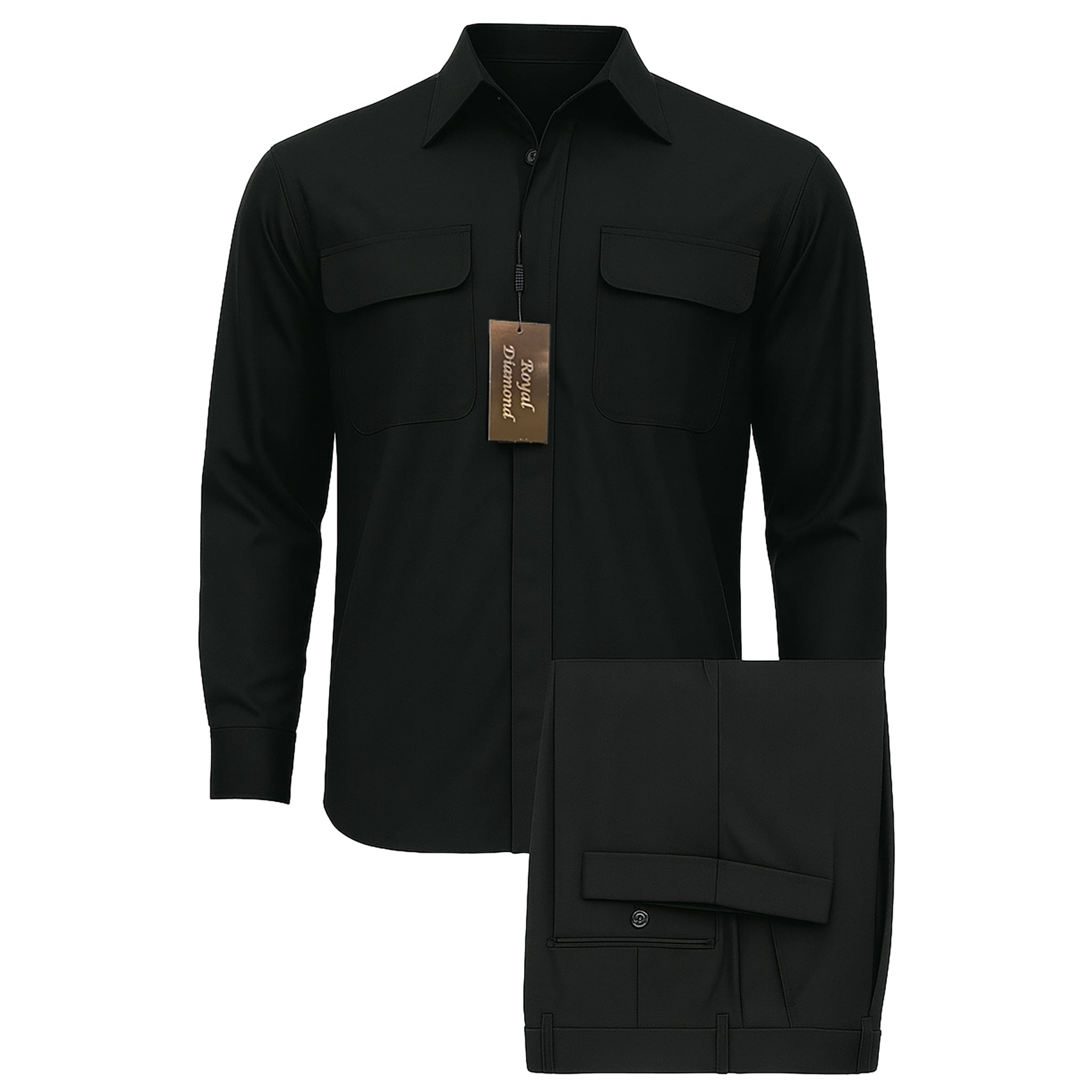 KING WING INC O FL BLACK / MED ROYAL DIAMOND WALKING SUIT/T-7