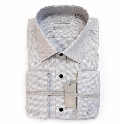 LND NECKWEAR INC. S C SILVER 4/5 / 15 Steven Land Dress Shirt